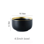 Black Tableware Set