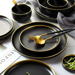 Black Tableware Set