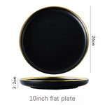 Black Tableware Set