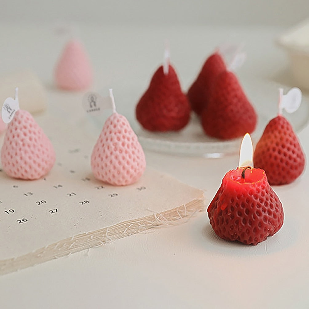 Strawberry Candles