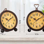 Classic Vintage-Style Metal Alarm Clock