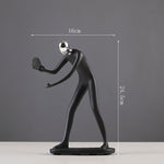 Sports Figures Resin Ornament