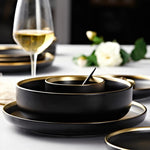 Black Tableware Set
