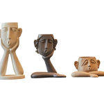 Resin Face Sculptures