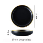 Black Tableware Set