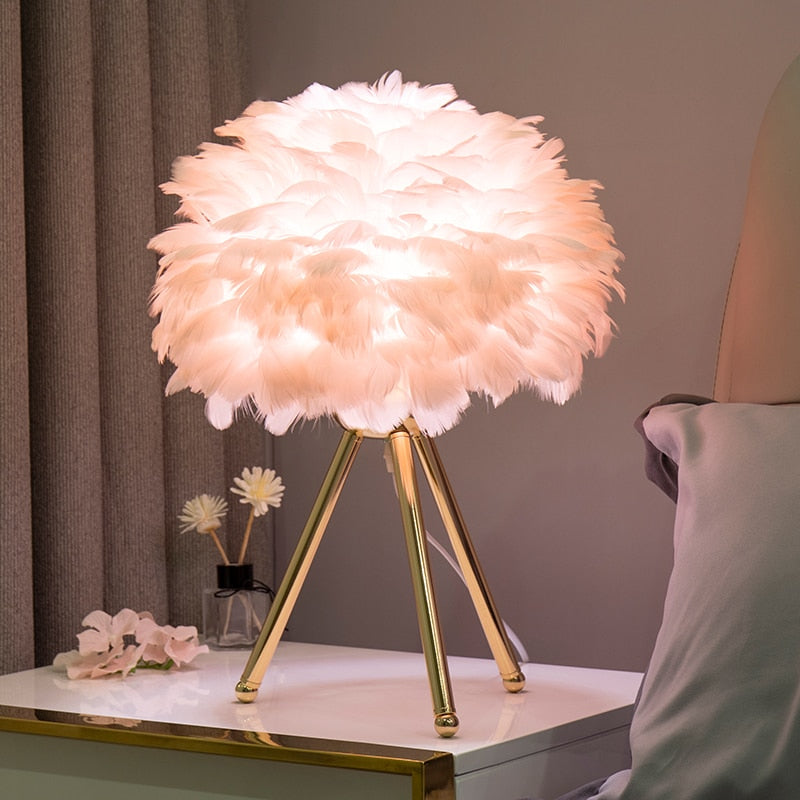 Goose Feather Lamp