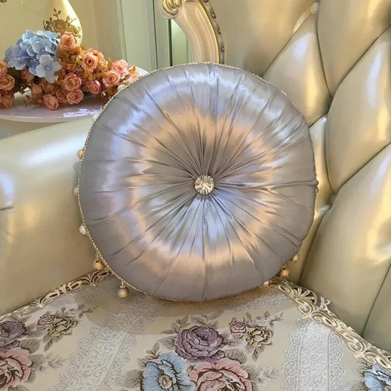 Round Satin Cushion