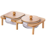 Glass Service Tray With Lid