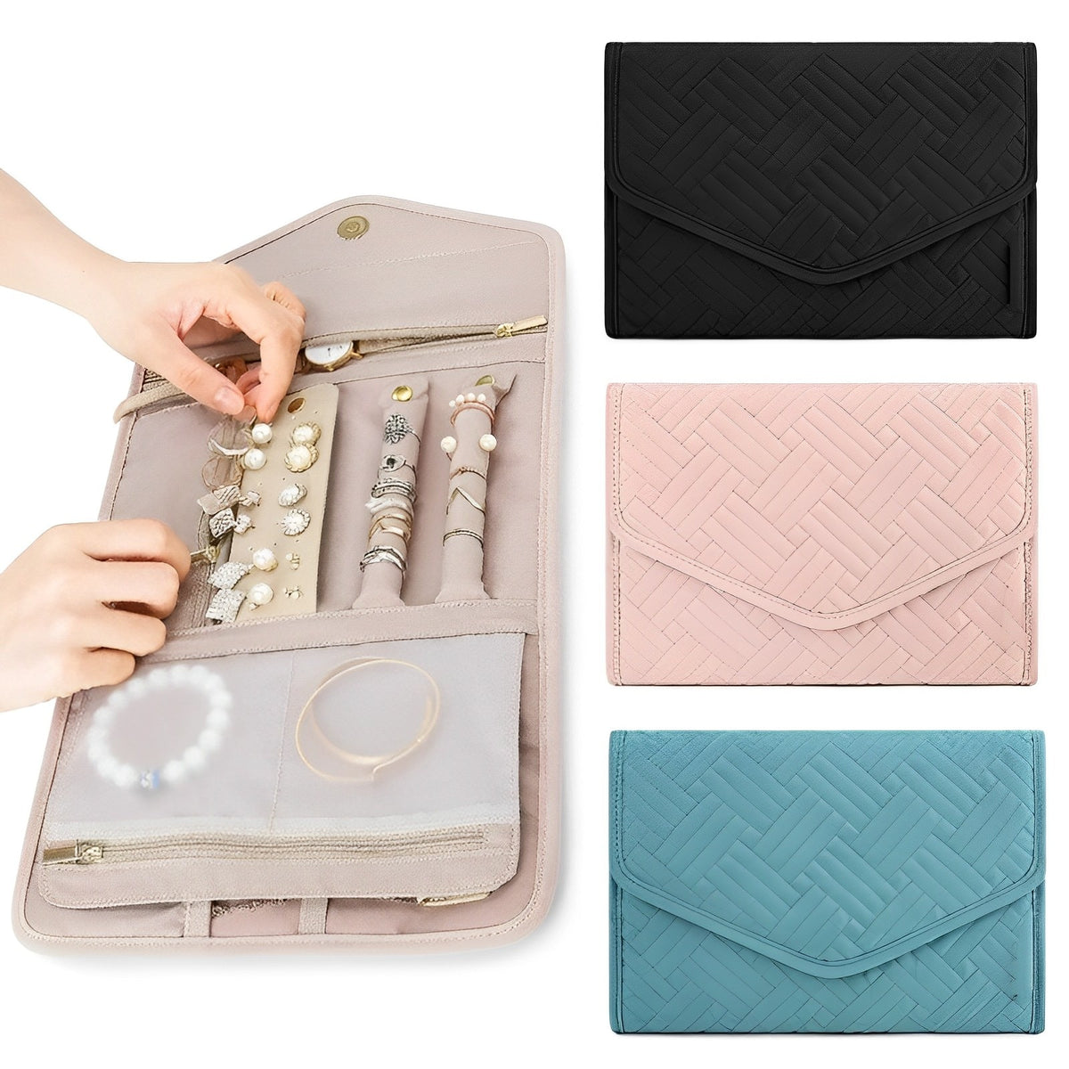 Roll Foldable Jewelry Case