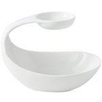 Ceramic French Fries Plate with Sauce Dip