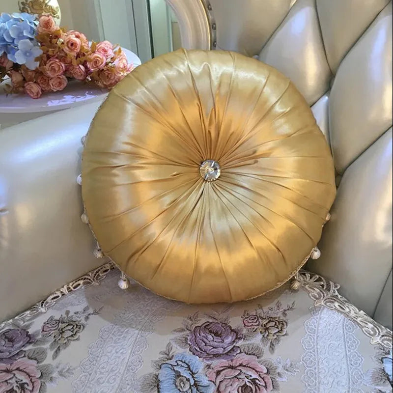 Round Satin Cushion