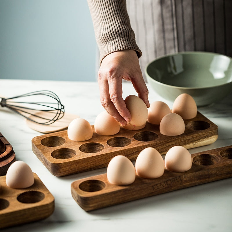 Wooden Egg Storage Tray