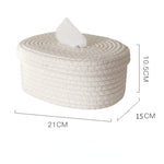 Cotton Rope Woven Tissue Box