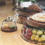 Glass Storage Containers with Wooden Lid