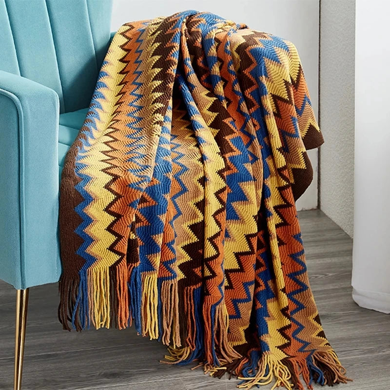 Boho Bed Plaid Blanket