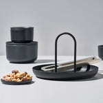 Round Storage Tray with Handle