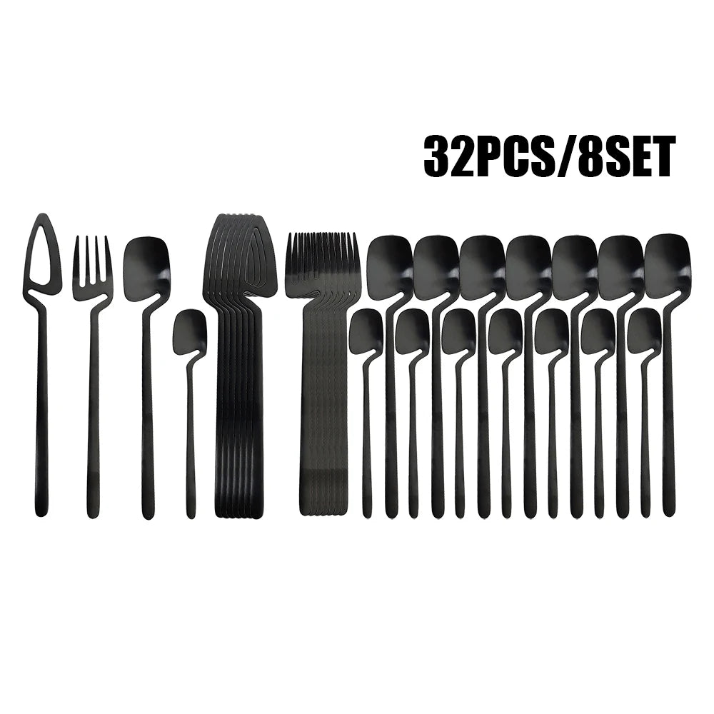 32-Piece Stainless Steel Cutlery Set