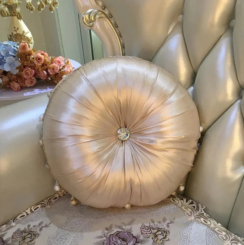 Round Satin Cushion