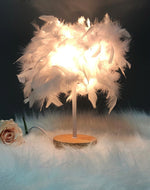 Feather Table Lamp