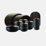 Black Tableware Set