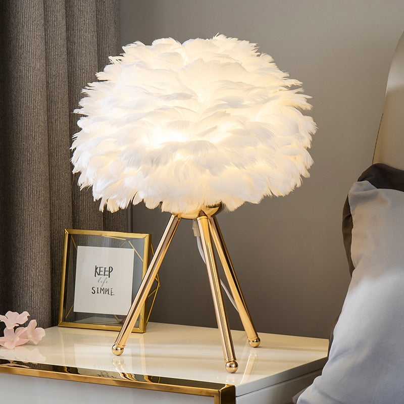 Goose Feather Lamp
