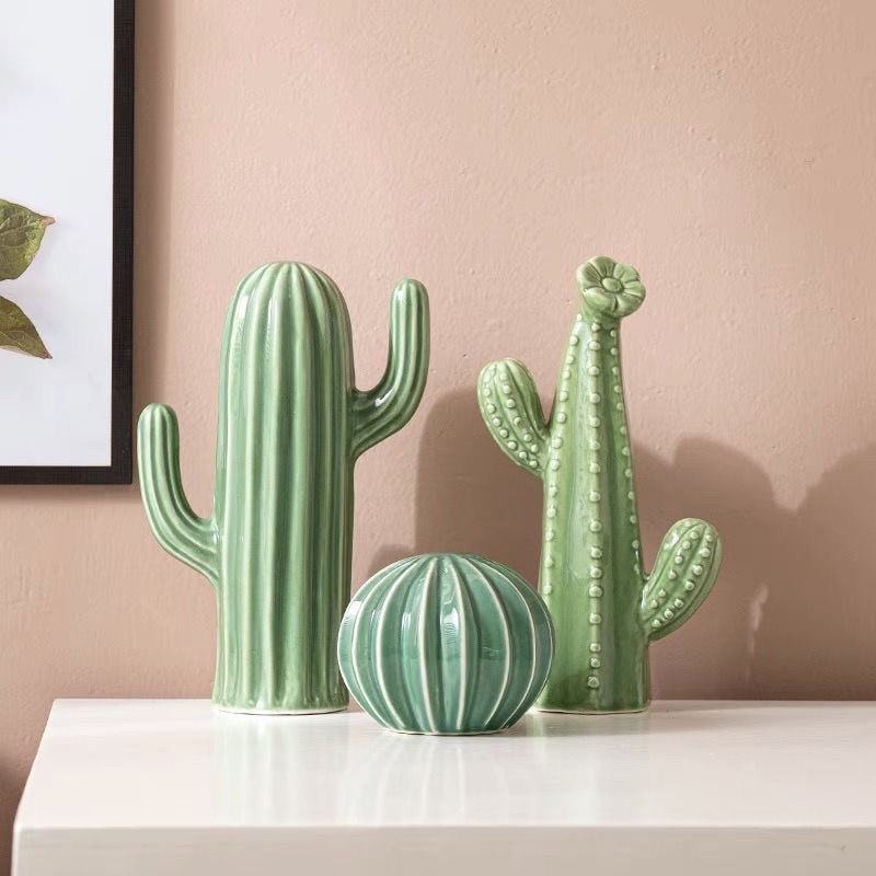 Ceramic Cactus (set of 3)