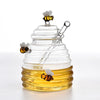 Glass Honey Container with Dipper and Lid